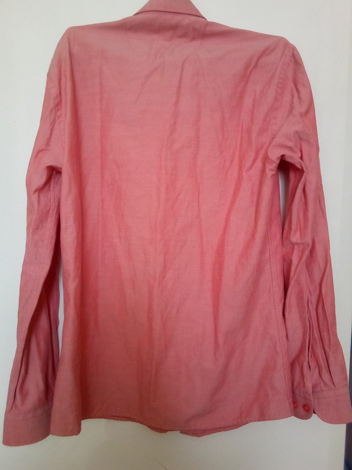 Uzun Kollu Pembe Erkek Gömlek - Görsel 2