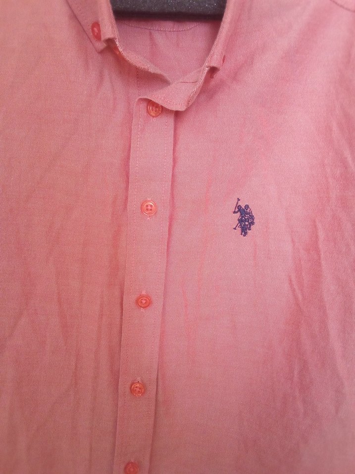 Uzun Kollu Pembe Erkek Gömlek - Görsel 3
