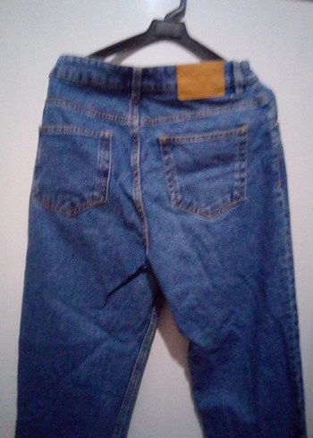 Kadın Mavi Denim Midi Boy Salaş Jean - Görsel 3