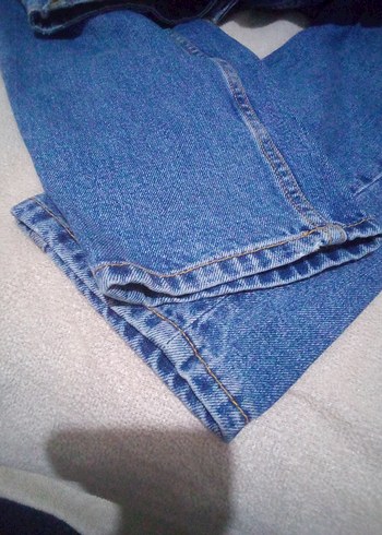 Kadın Mavi Denim Midi Boy Salaş Jean - Görsel 5