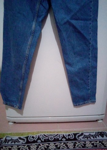 Kadın Mavi Denim Midi Boy Salaş Jean - Görsel 2