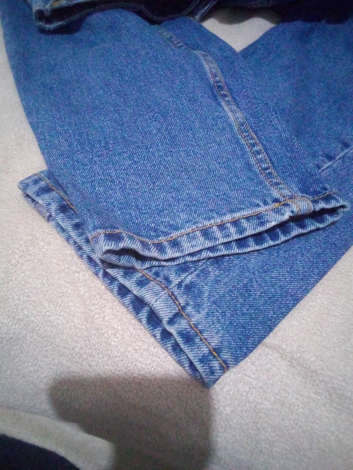 Kadın Mavi Denim Midi Boy Salaş Jean - Görsel 5