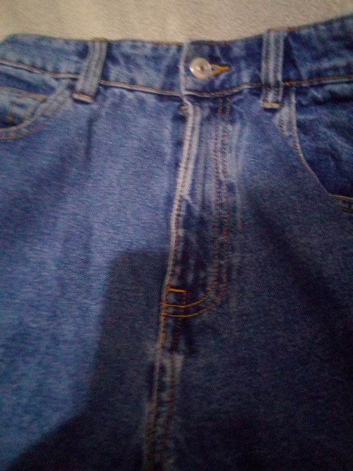 Kadın Mavi Denim Midi Boy Salaş Jean - Görsel 4