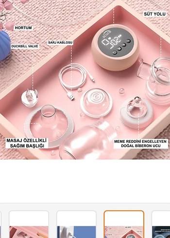 Beden Pastel Pembe Akıllı Göğüs Pompası