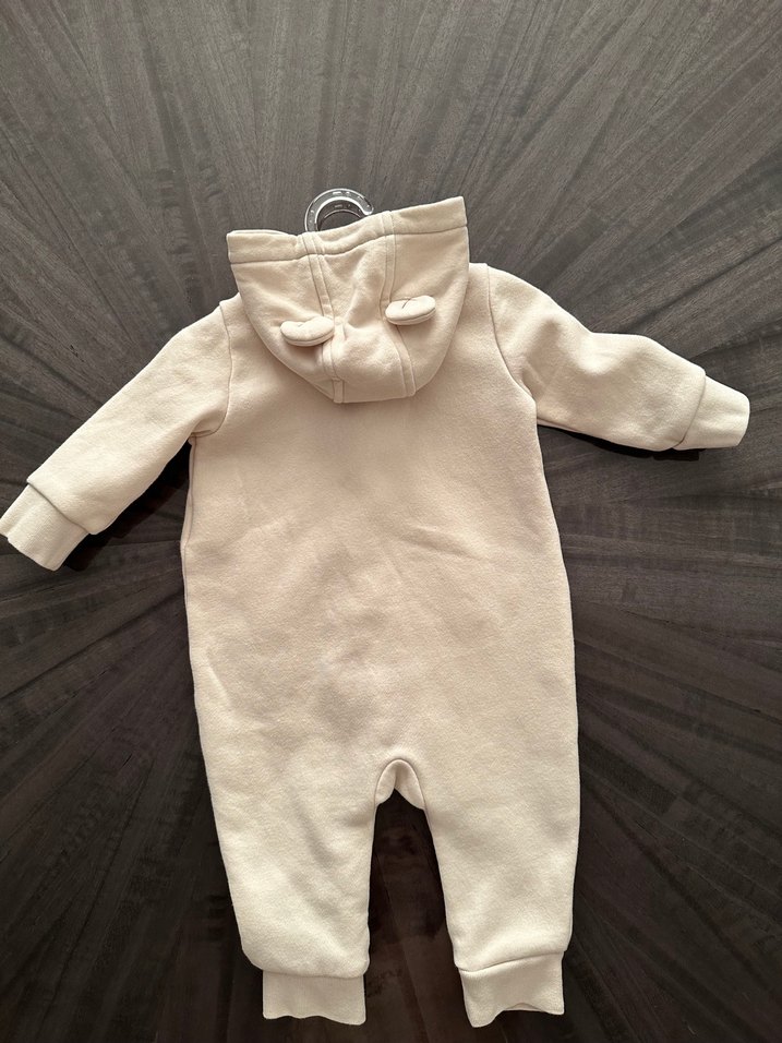Gap Kapüşonlu Fermuarlı Bebek Tulumu - Görsel 3