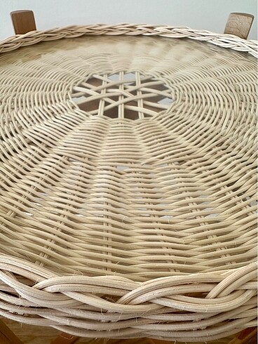 Beden ten rengi Renk IKEA model el emeği doğal rattan bambu katlanabilir ahşap sehpa