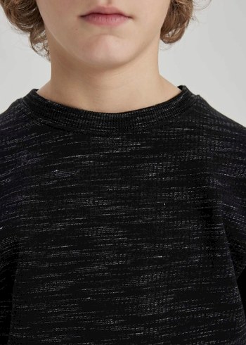 Erkek Çocuk Siyah Gri sweatshirt - Görsel 2