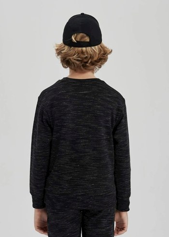 Erkek Çocuk Siyah Gri sweatshirt - Görsel 4