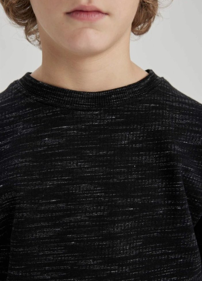 Erkek Çocuk Siyah Gri sweatshirt - Görsel 2