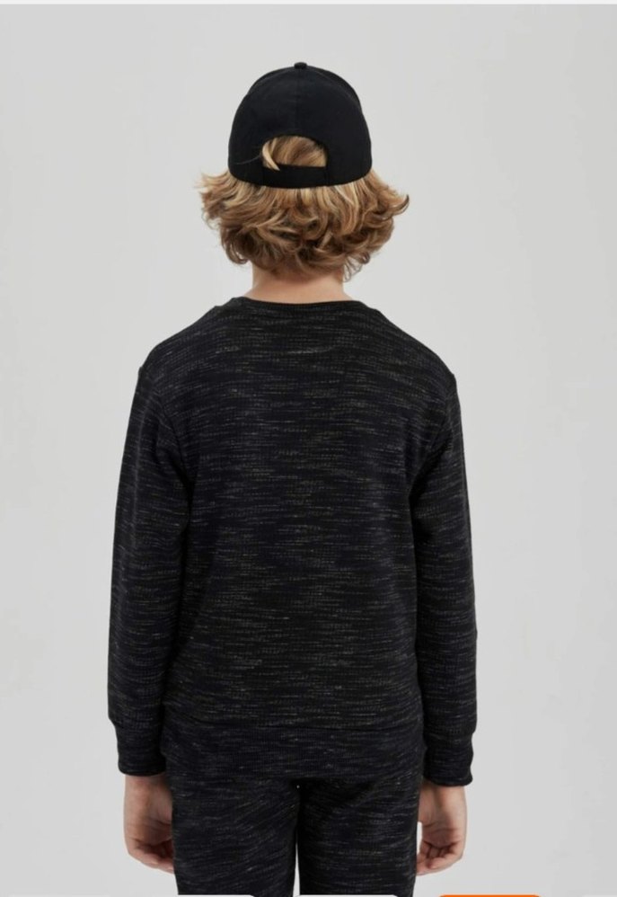 Erkek Çocuk Siyah Gri sweatshirt - Görsel 4