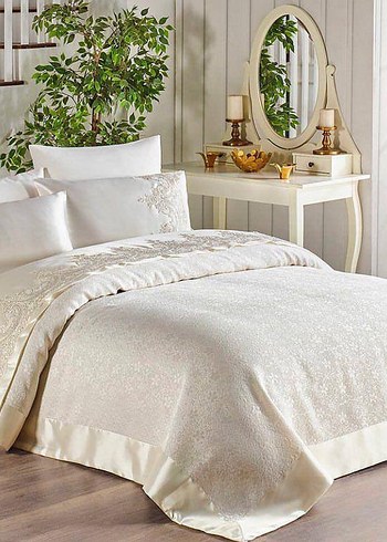 Nakışlı Pembe pike takımı - Görsel 2