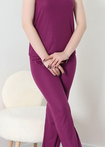 Bordo  Pijama Takımı - Görsel 2