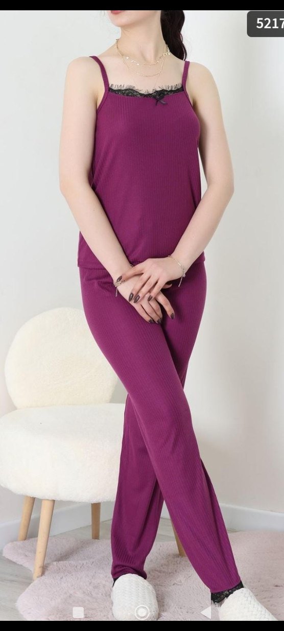 Bordo  Pijama Takımı - Görsel 2