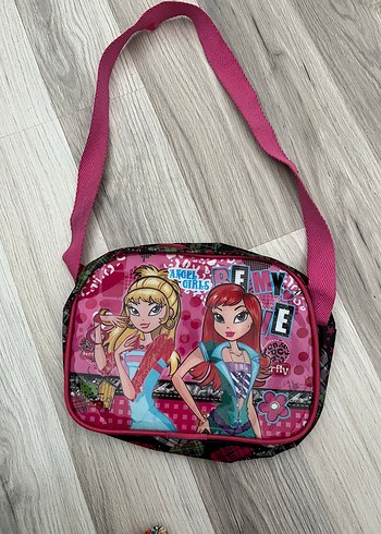 Renkli Pembe Kız Çocuk Okul Çantası