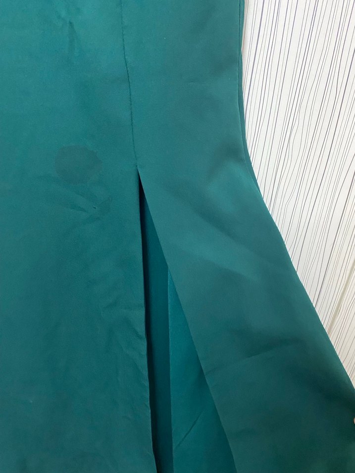 Uzun Yeşil Abiye Elbise - Görsel 3