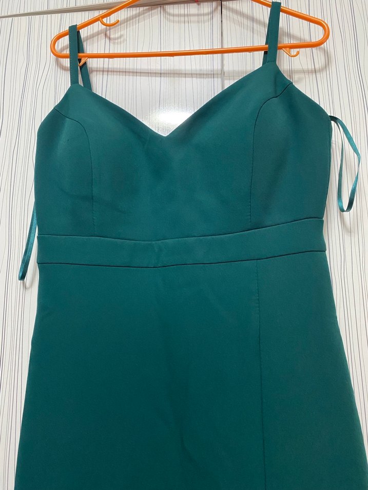 Uzun Yeşil Abiye Elbise - Görsel 2