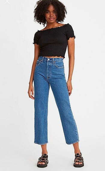Levis Ribcage Straight Pantolon