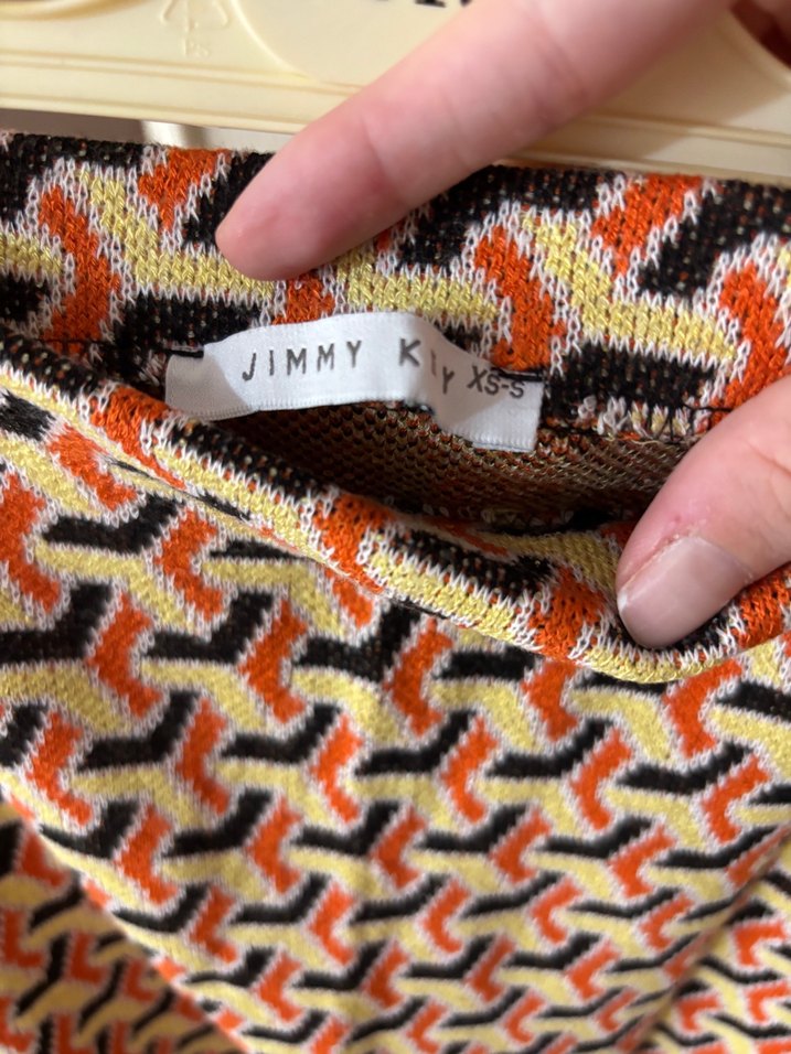 Retro Desenli Pilili Mini Etek - Görsel 3