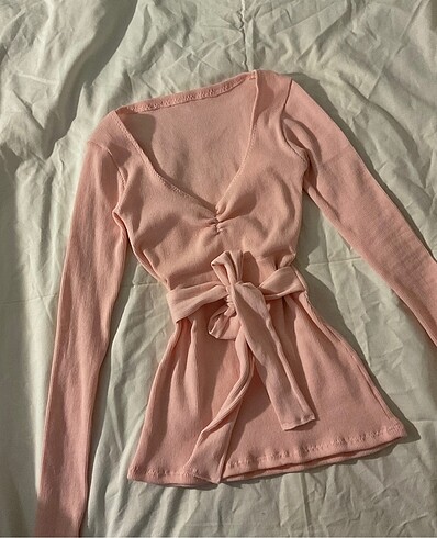 s Beden Bağlamalı coquette bluz vintage