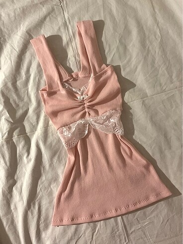Diğer Vintage Coquette Dantel Detayli Bluz
