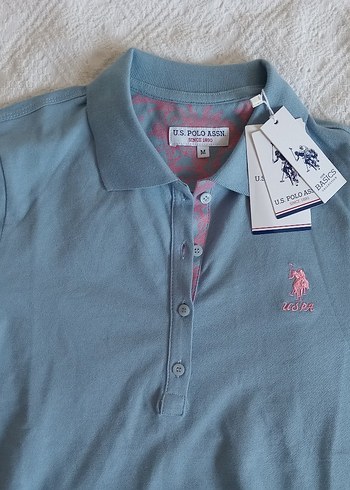 Mavi Denim Düğmeli Erkek Polo Yaka Tişört