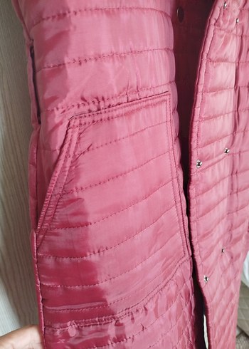 Bordo Fermuarlı Kadın Yelek - Görsel 4