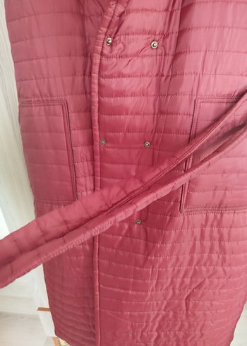 Bordo Fermuarlı Kadın Yelek - Görsel 2