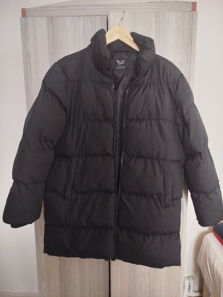 Siyah Kadın  Fermuarlı Mont - Görsel 2