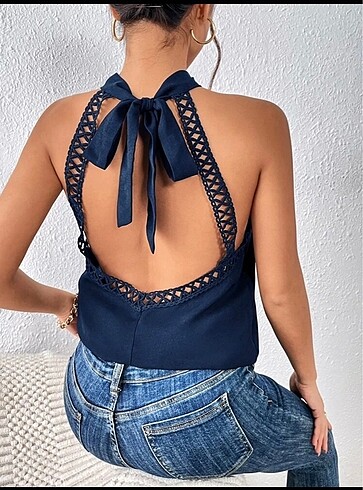 m Beden Back halter top