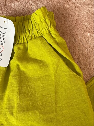 Zara Havuç pantolon keten kumaş cepli