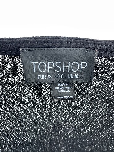 38 Beden siyah Renk Topshop Kısa Elbise %70 İndirimli.