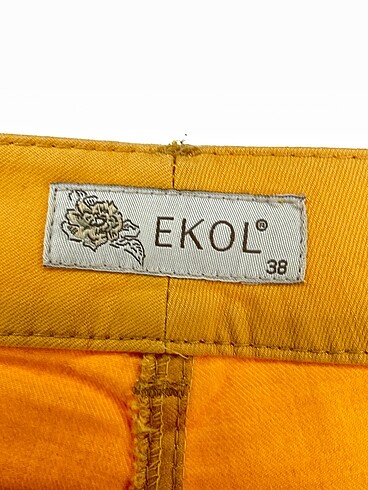 38 Beden sarı Renk Ekol Jean / Kot %70 İndirimli.
