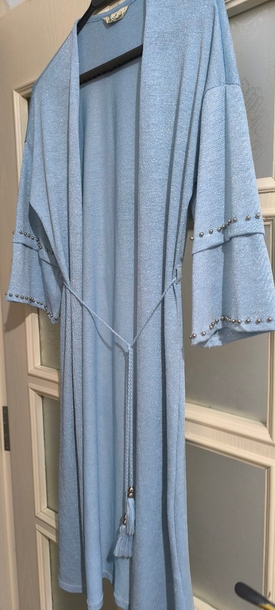 Mavi Bohem Uzun Kadın hırka - Görsel 3