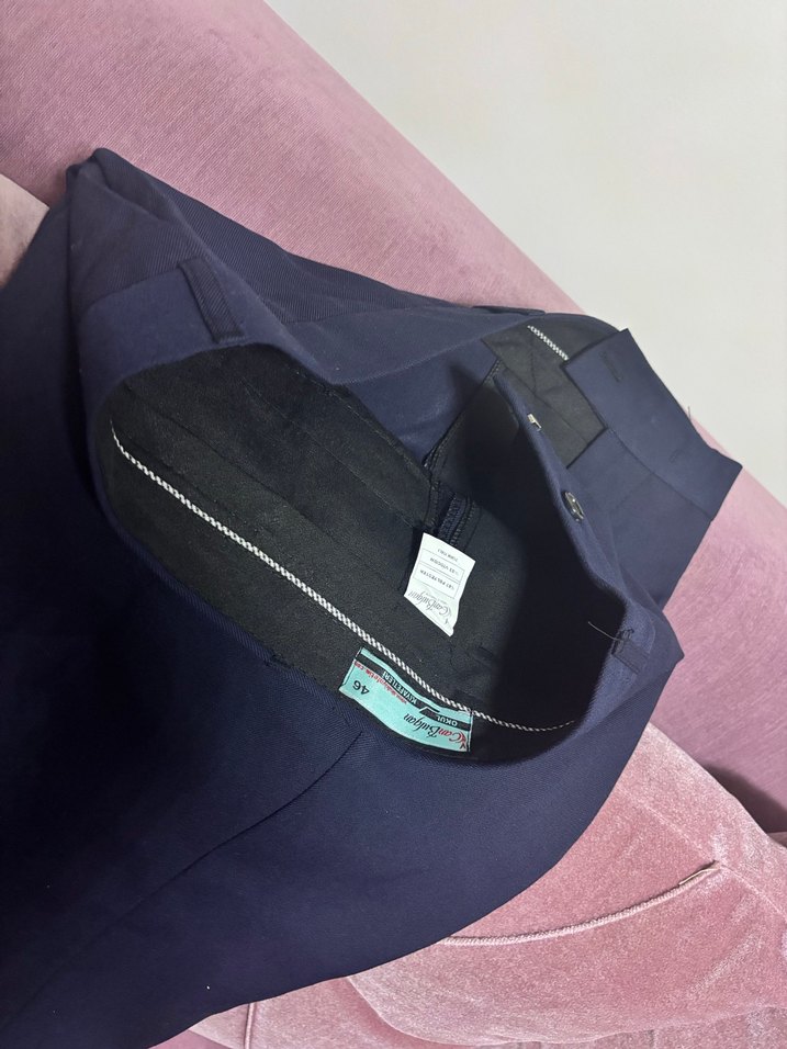 Lacivert erkek Kumaş Pantolon - Görsel 3