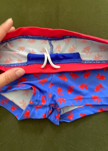 Erkek Çocuk 2li Mavi Yüzme Şortu - Görsel 3