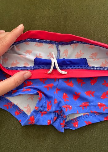 Erkek Çocuk 2li Mavi Yüzme Şortu - Görsel 2