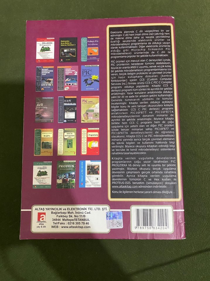 CCS C ile PIC Programlama - Serdar Çiçek - Görsel 2