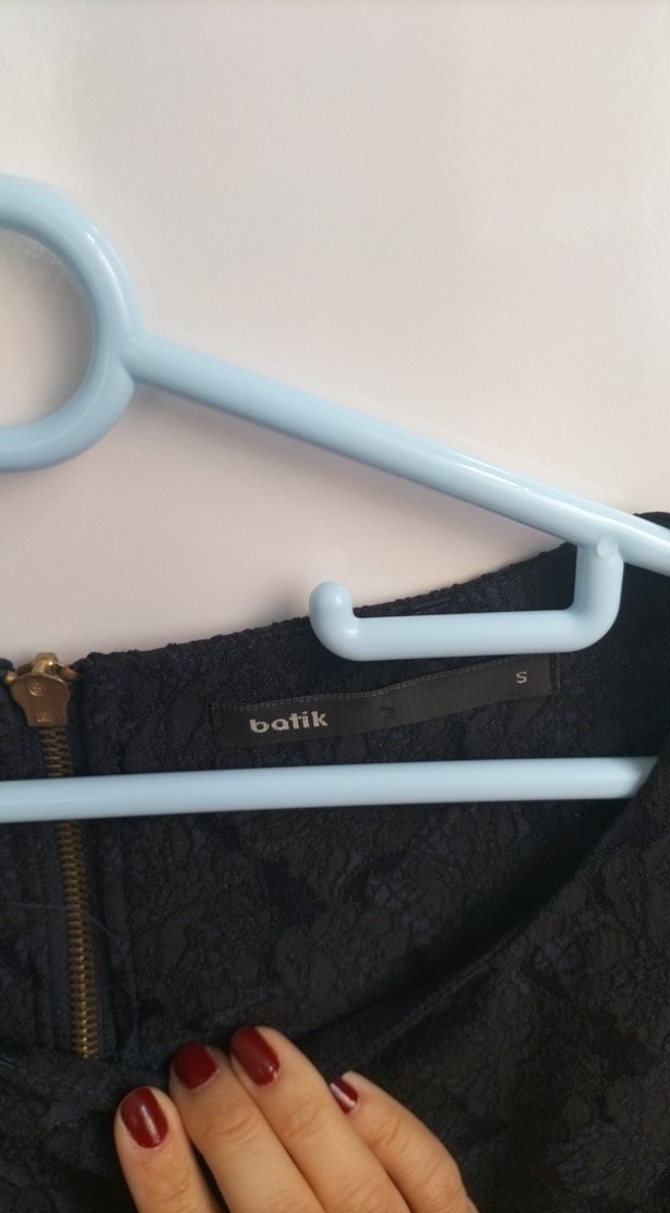 Düğmeli Siyah Midi Kadın Elbise - Görsel 2