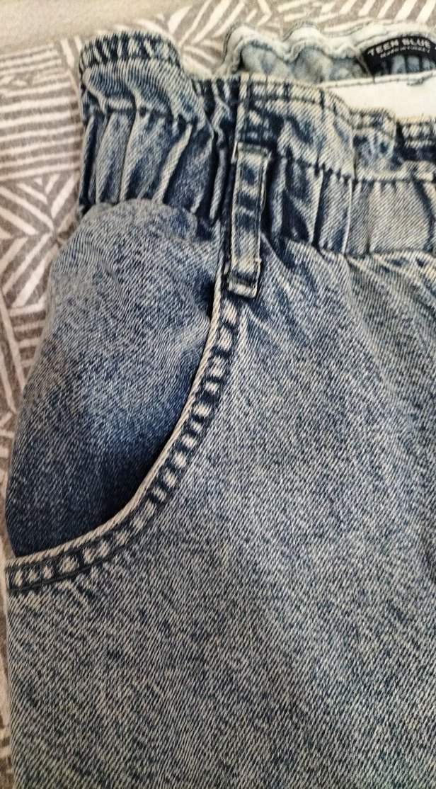 Kadın Mavi Bel Detaylı Normal Paça Kot Pantolon - Görsel 3