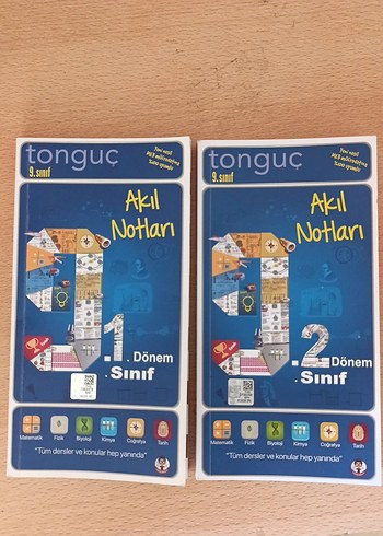 Tonguç 9. Sınıf Akıl Notları 1. ve 2. Dönem
