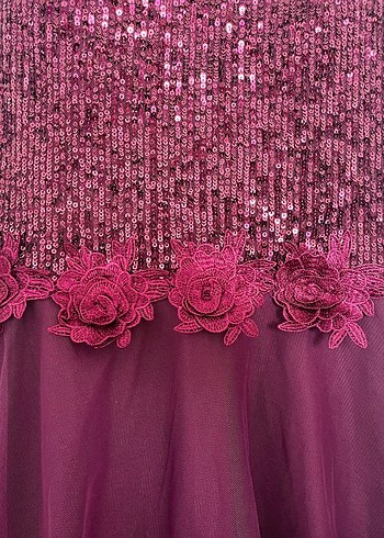 Mor Nakışlı Kız Bolero Fermuarlı - Görsel 3