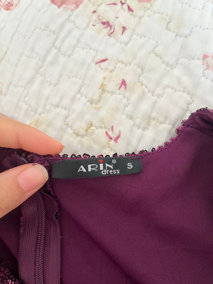 Mor Nakışlı Kız Bolero Fermuarlı - Görsel 2