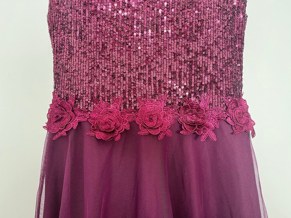 Mor Nakışlı Kız Bolero Fermuarlı - Görsel 3