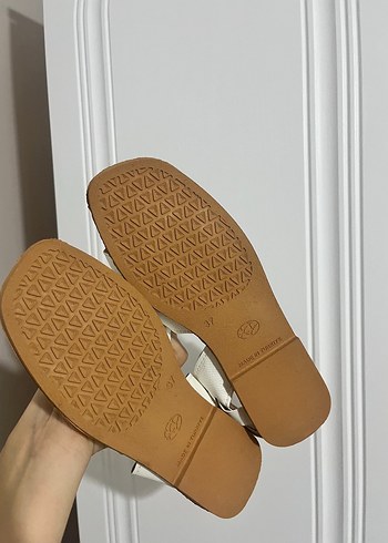 Beyaz Kadın  Sandalet - Görsel 3