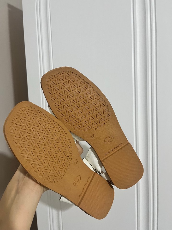 Beyaz Kadın  Sandalet - Görsel 3