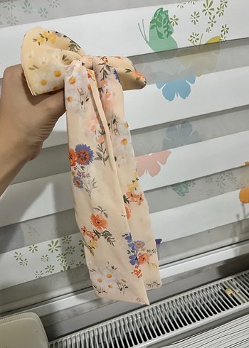 Bohem Tarz Pastel Bej Fiyonk Saç Aksesuarı - Görsel 2