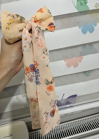 Bohem Tarz Pastel Bej Fiyonk Saç Aksesuarı - Görsel 5