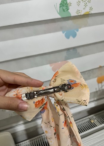 Bohem Tarz Pastel Bej Fiyonk Saç Aksesuarı - Görsel 3