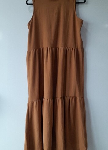 m Beden camel Renk Trendyolmilla Elbise