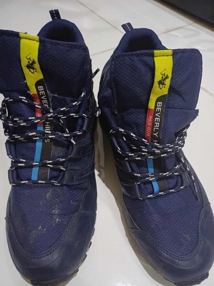 Mavi Yılan Desenli Erkek Spor Ayakkabı - Görsel 3